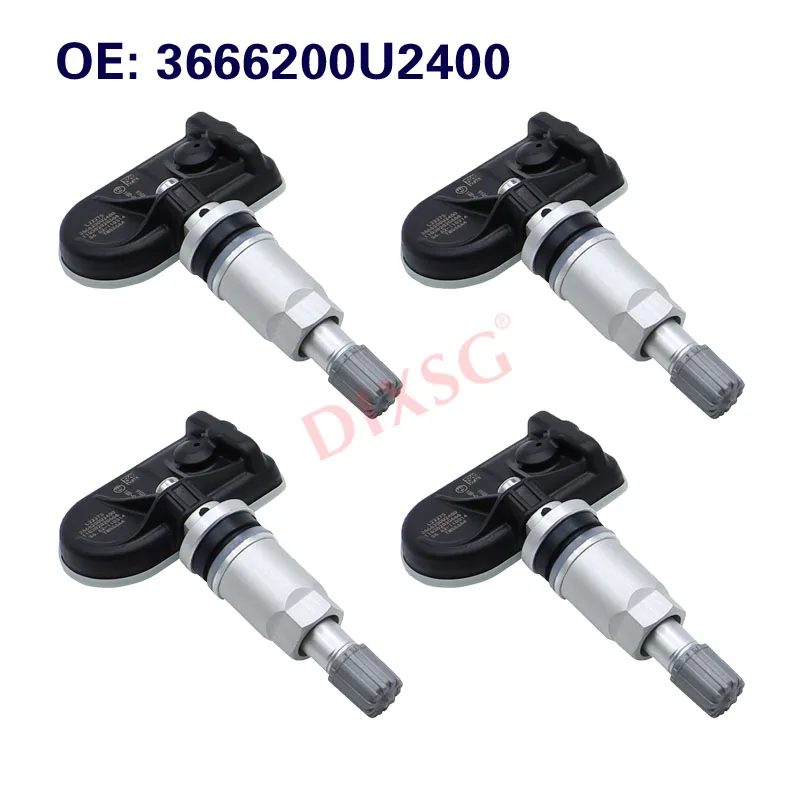 4Pcs TPMS Sensor 3666200U2400 Tire Pressure Sensor For Jac Js6 Sihao Sehol Xq