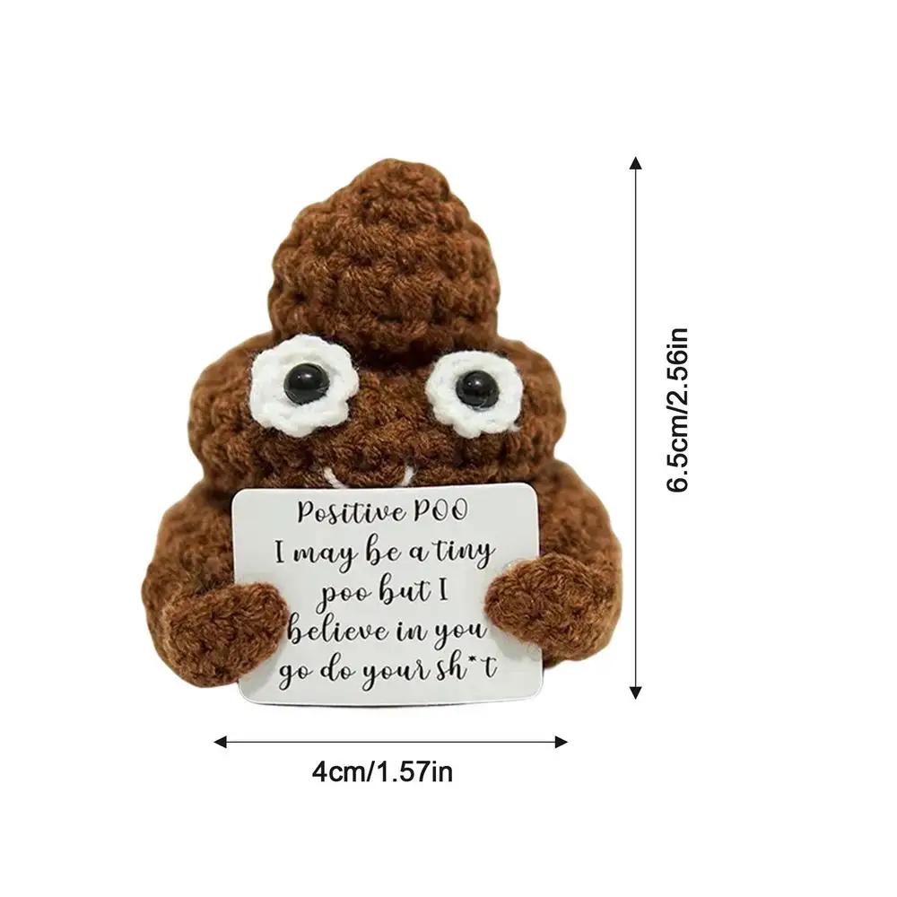 Positive Energy Crochet Doll Toys Potato Hug Positive Card