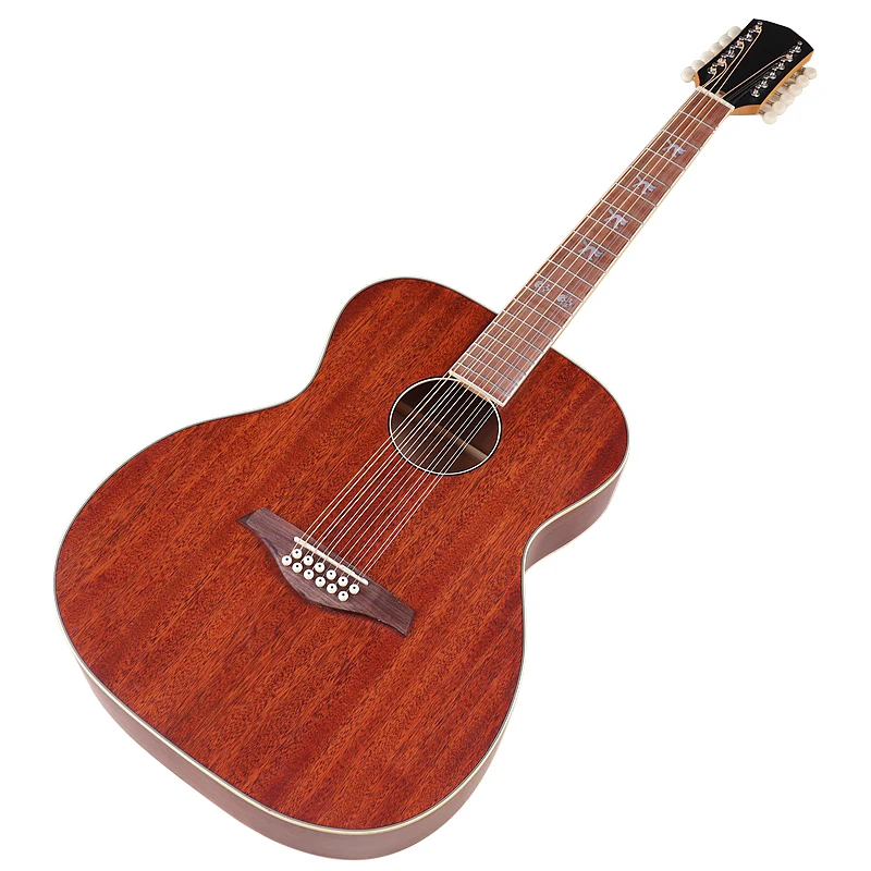 Acoustic Guitar 41 Inch Acoustic Guitar 12 String Folk Guitar High Gloss Acoustic Spruce Wood Top Matte Finish Can Add EQ