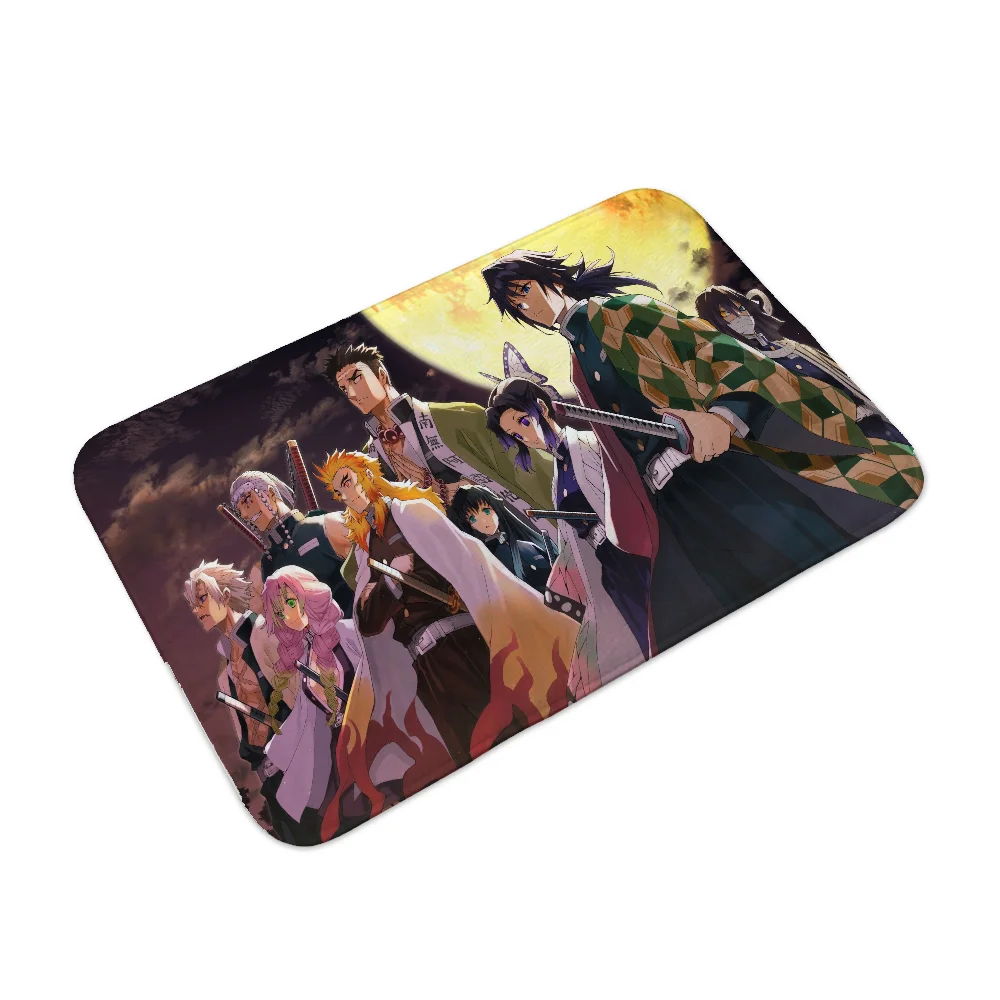 House Entrance Door Doormat Entrance to Home Decor Items Demon Slayer Carpets Modern Home Decoration Accessories Rug for Bedroom 4
