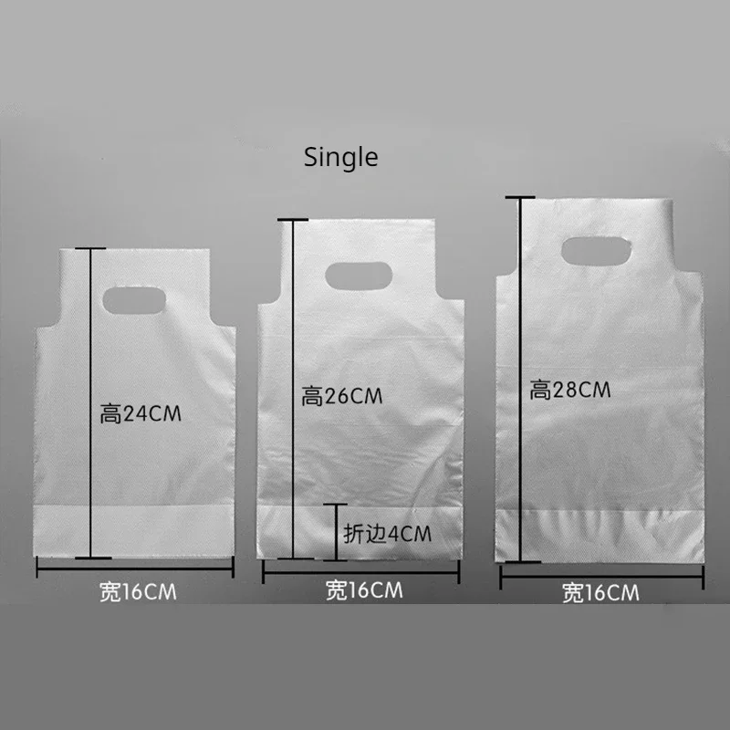 Milk Tea Takeaway Packaging Bag Beverages Coffee Single Cup Double Cup Bag Disposable Transparent Plastic Portable Packaging Bag 3