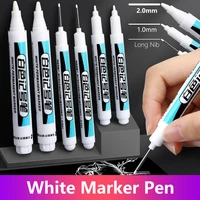 White Permanent Paint Pen Acrylic Maker Waterproof Oily Pens for Wood Plastic Leather Glass Stone Metal Canvas Ceramic Marker 1