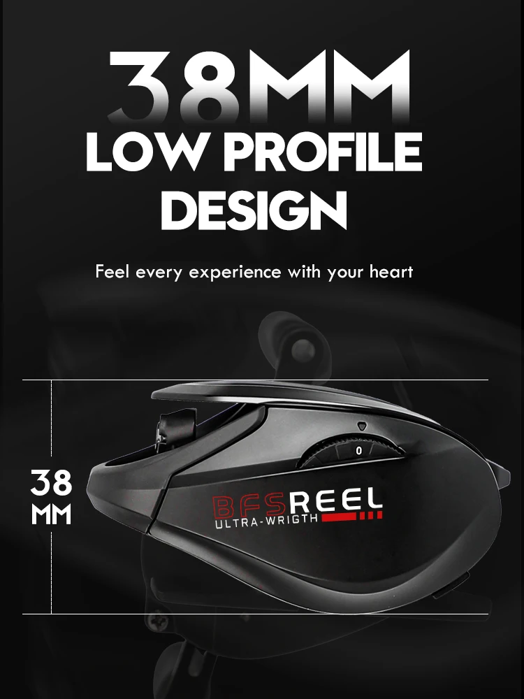 ANATONO Vrigo Ultralight Baitcasting Reel – 160g, 7.2:1 Gear, 6KG Drag 3