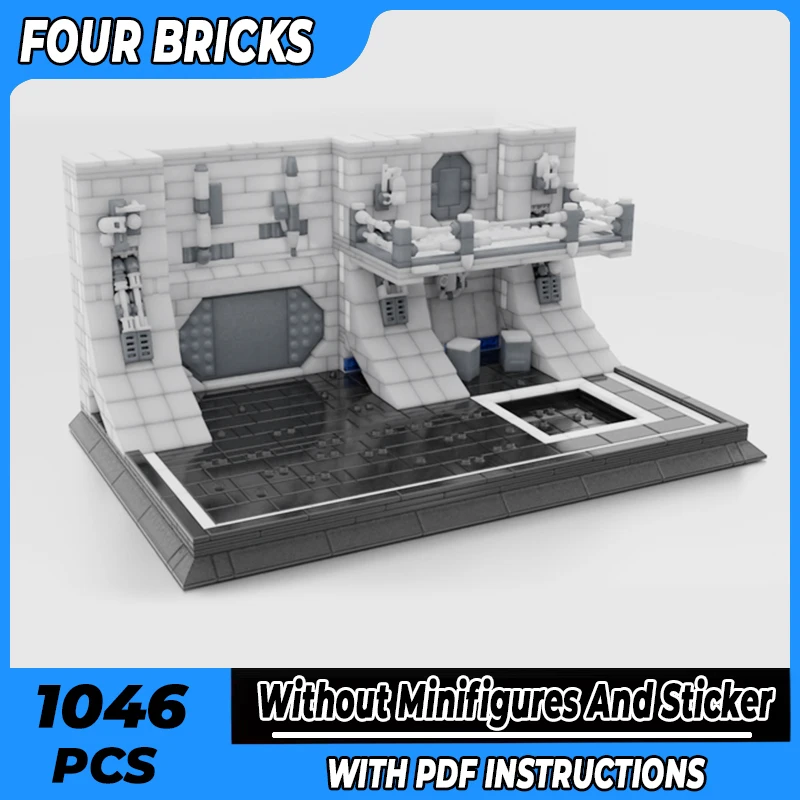 

Star Movie Model Moc Building Bricks Space Military Hangar Technology Modular Blocks Gifts Christmas Toys DIY Sets Assembly