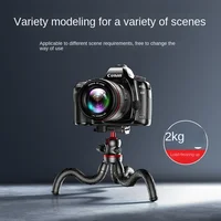 Roreta 2025 new Flexible Octopus Tripod for Phone Camera DSLR 2in1 Design Tripod With Phone Holder Side Cold Shoe 1/4'' Screw - Image 3