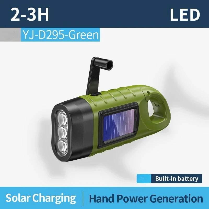 Tefelan 1 Lampe De Poche Rechargeable à Manivelle, Lampe De Poche