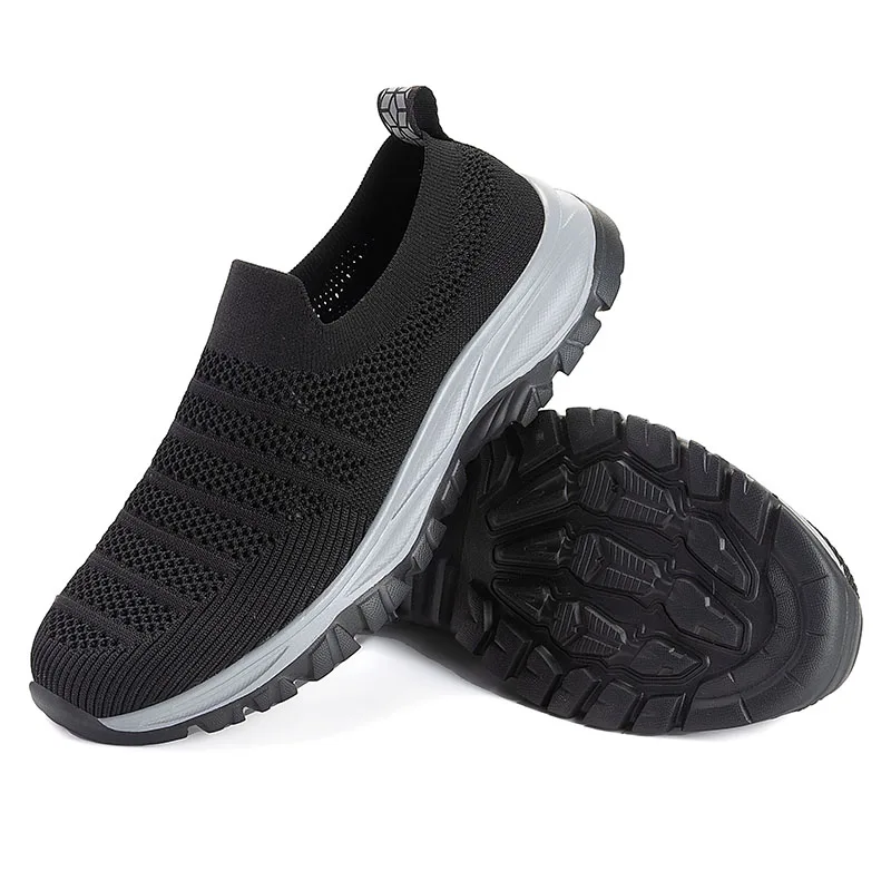 

Men Hiking Shoes Men's Casual Sneakers Slip-on Walking Tennis Sneakers Lightweight Breathable Casual Soft-sole Mesh Sneakers