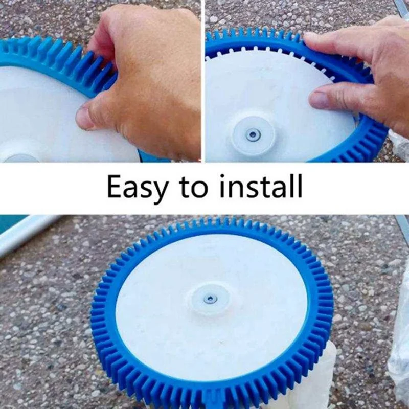 2 Piece Blue Front Tire Kit With Super Hump 2X 4X Pressure Wheels Rubber 896584000-143 For Hayward Phoenix For Pool Cleaner