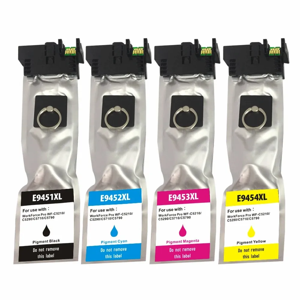 

Compatible Ink Cartridge Replacement for EPSON T9451XL Compatible with Epson WORKFORCE WF-C5210DW/WF-C5290D (1B+1C+1M+1Y) 4 Pack