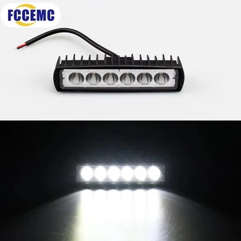 6 LED Luce da lavoro per auto Faretto ad alta luminosità Universale fuoristrada Automobile Camion Guida Fari fendinebbia Lampada di guida DRL 12V