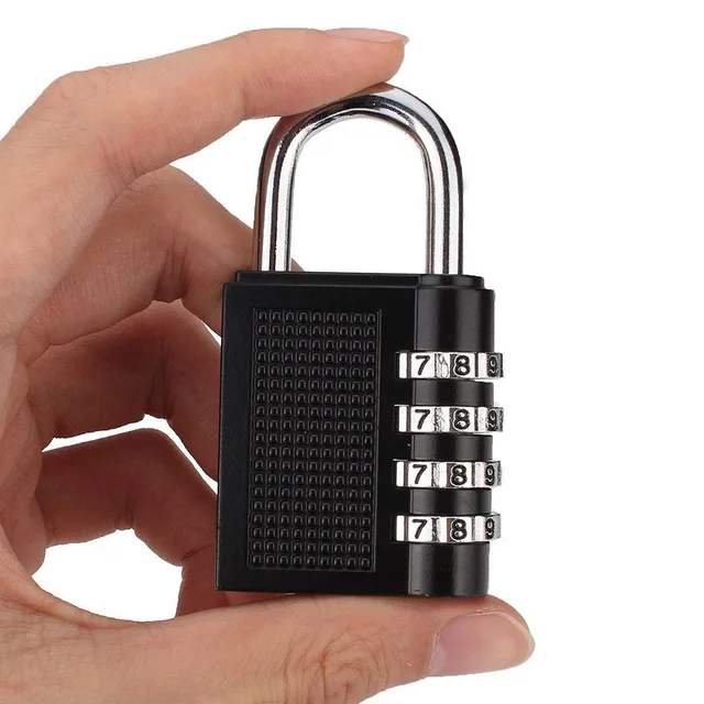 3/4 Digit Dial Combination Password Code Number Lock Padlock Safety Travel Security Lock for Luggage Backpack Suitcase Drawer 6