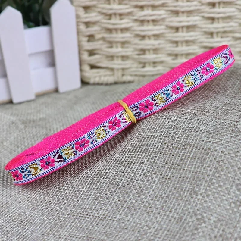 1cm Jacquard Ribbon Woven Webbing Tape 7 Yards Ethnic Trim Embroidered Lace DIY Garment Curtain Sewing Accessories Farbic ribbon decoration ribbon supplies sewing ribbon webbing craft supplies lace trim ribbon fabric craft supplies