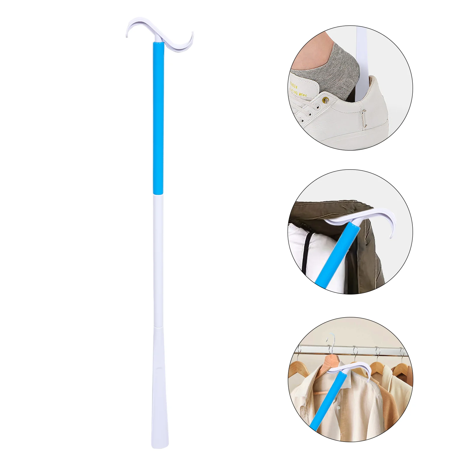 

Socks Dressing and Shoe Assisting Device Handicapped Shoehorn Durable Aid Sticks Wear Shoes Elderly Pole Lifter