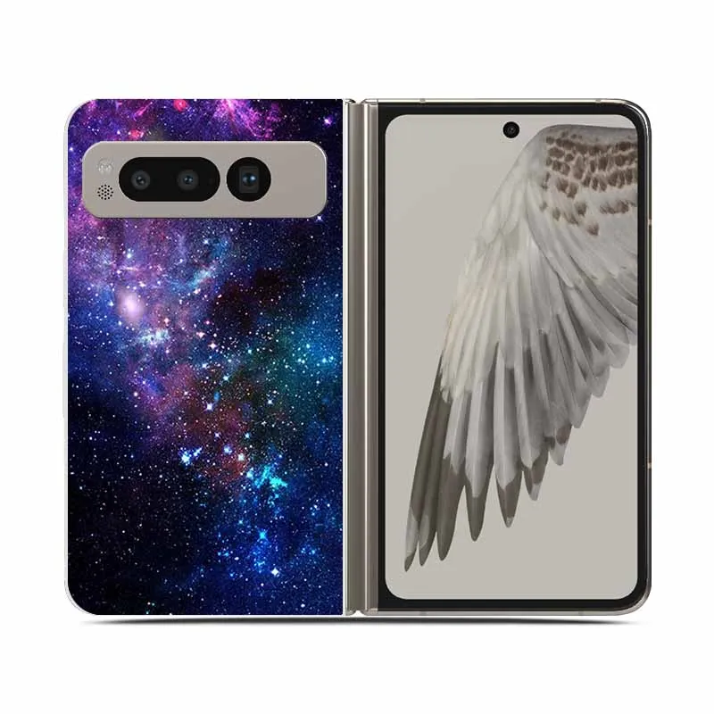 Clear Shockproof Hard Plastic Phone Case for Foldable Devices - 7.6 Protective Back Cover