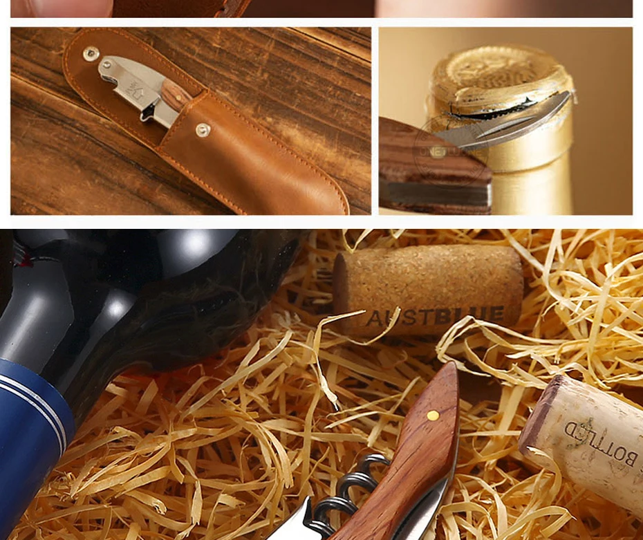 Professional Waiter Corkscrew With Wood Handle And Storage Bag_voghion.com