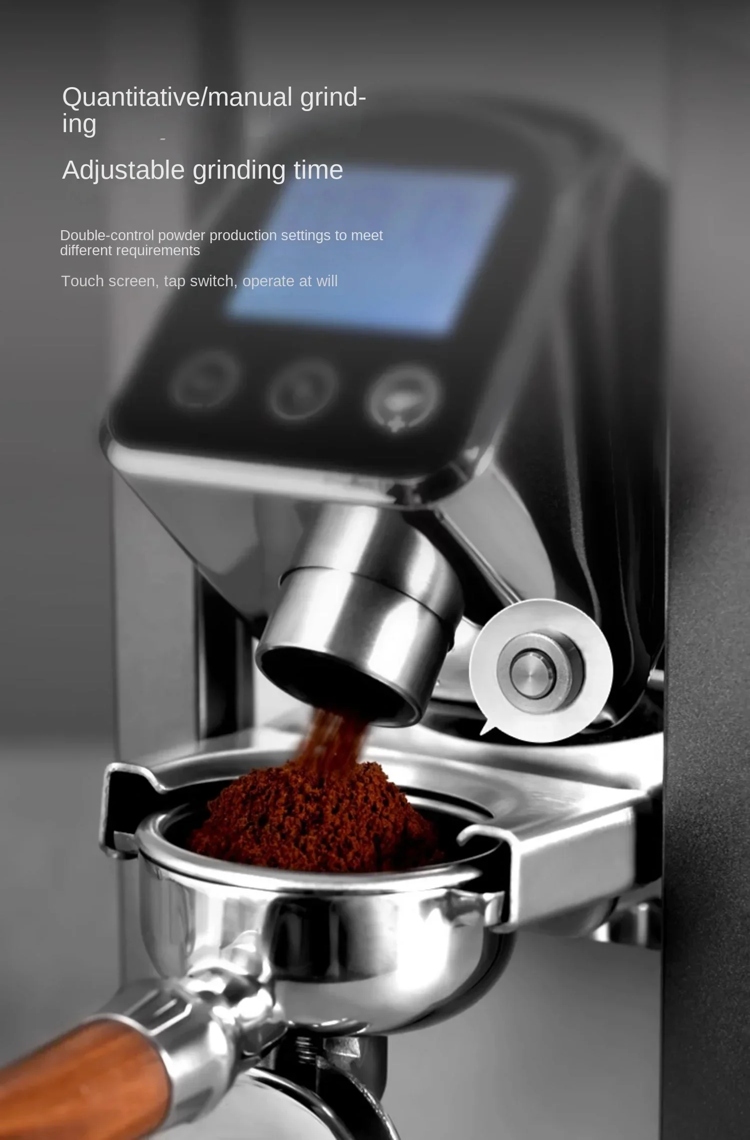 Gemilai CRM9016 Automatic commercial bean grinding intelligent fast quantitative high-end coffee bean grinder 6