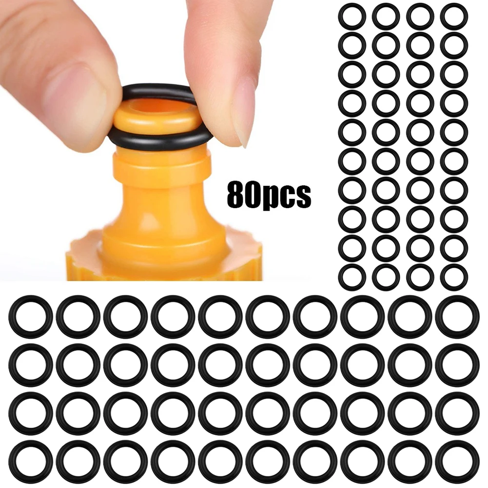 

80pcs 1/4 3/8 O-Rings M22 High Pressure Cleaner Quick Connector Sealing Ring For Pressure Washer Power Equipment Tools