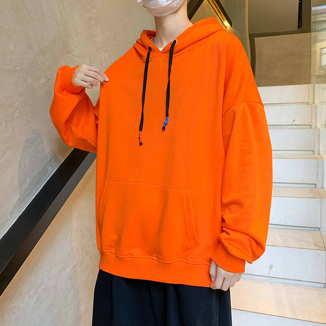 Spring Fashion Casual Men's Hooded Sweatshirts Solid Color Oversized Hoodies For Women