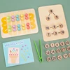 Wooden children's math learning toys, early education arithmetic, color recognition, parent-child interaction 3