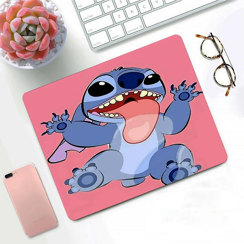 Tapis de souris de jeu dessin anime Kawaii Stitch, accessoires PC