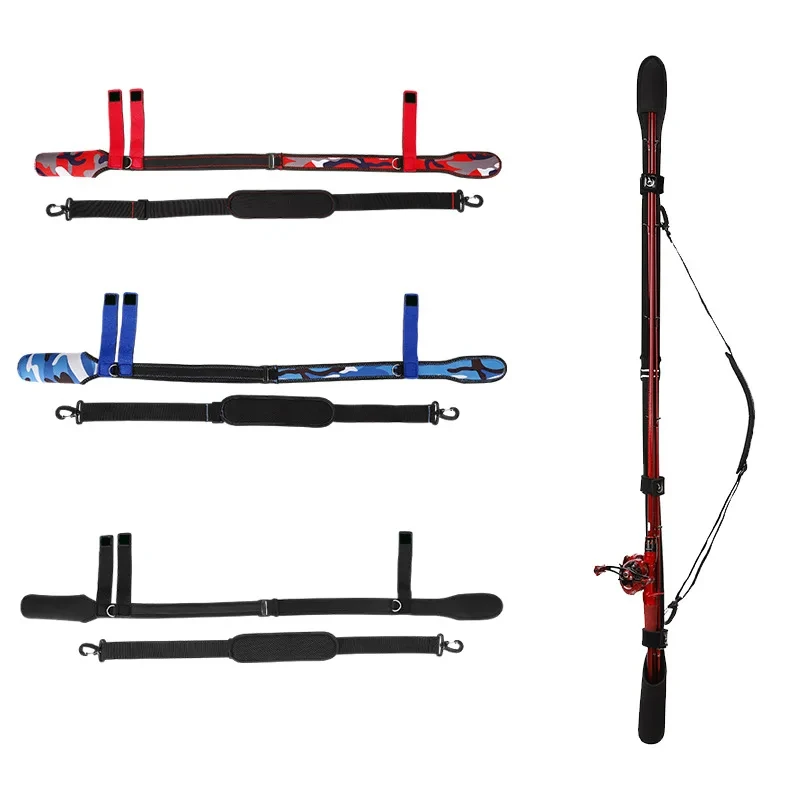 Ceinture porte-canne pêche 90-160cm avec étui protecteur - Accessoire de transport portable pour matériel
