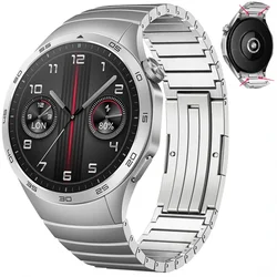 Sleek No - Gap Stainless Steel Quick - Release Watch Strap - Huawei GT4 46MM (Silver)