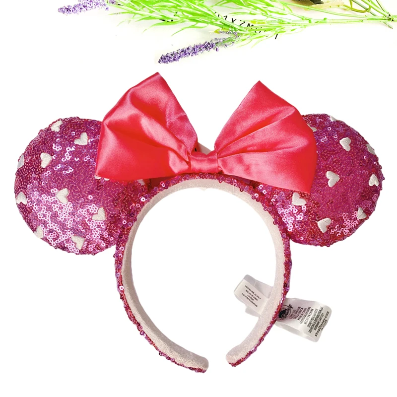 Disney Ears Headband Pink Heart Sakura Red Headwear Bella Headband Mermaid Headwear for Holiday designer baby accessories Baby Accessories