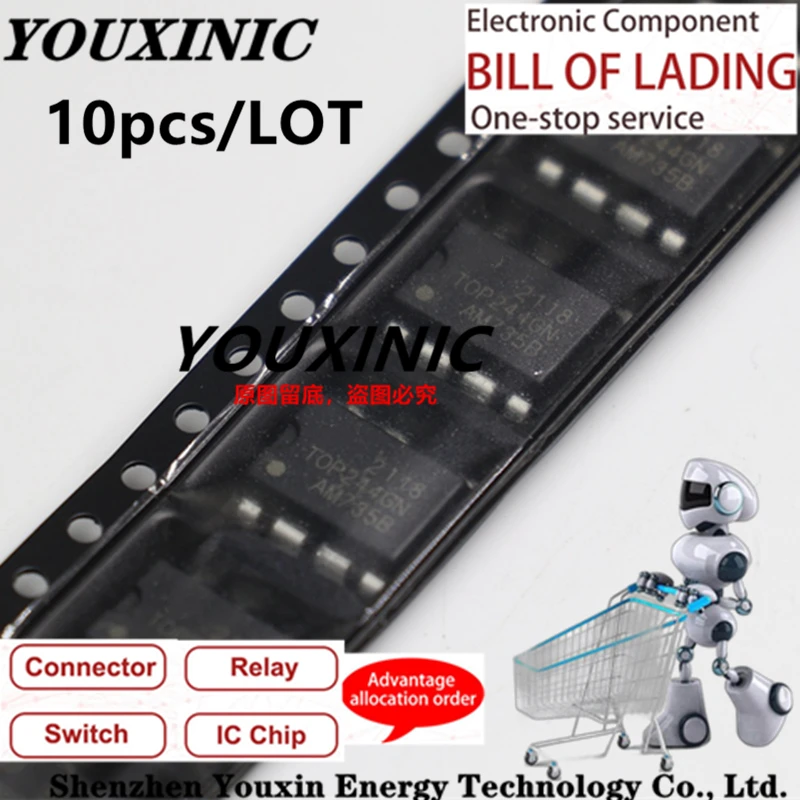 

YOUXINIC 2018 + 100 новый импортный оригинальный TOP242GN TOP244GN TOP245GN TOP246GN SOP-7 чип питания
