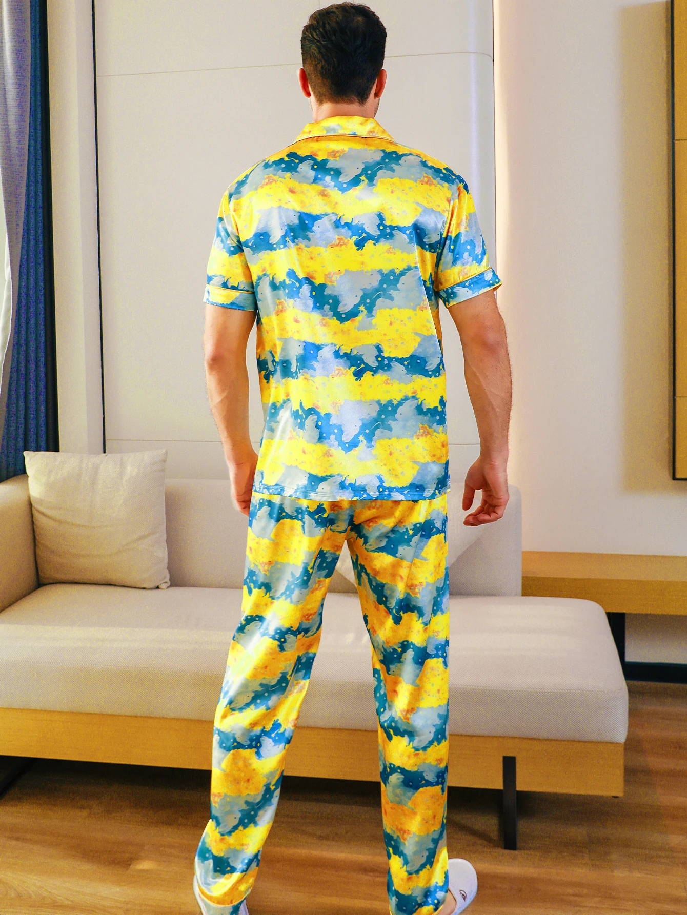 Pijama Masculino Andeip - Conjunto 2 Peças Azul Marinho XGG