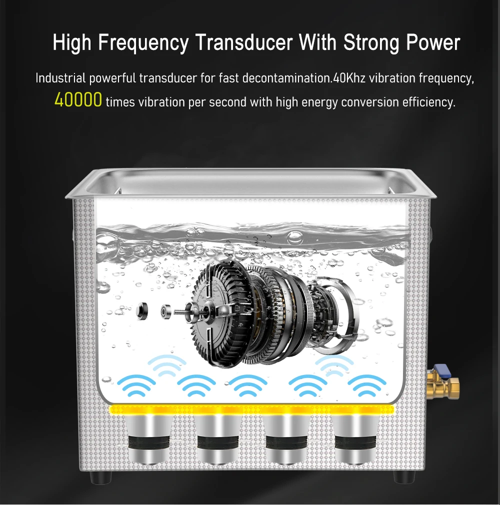 1L 3L 6L 10L 15L 30L Digital Ultrasonic Bath 220V EU AU UK Heated 600w 900w Large Ultrasound Cleaning Ultrasonic Cleaner Machine 4