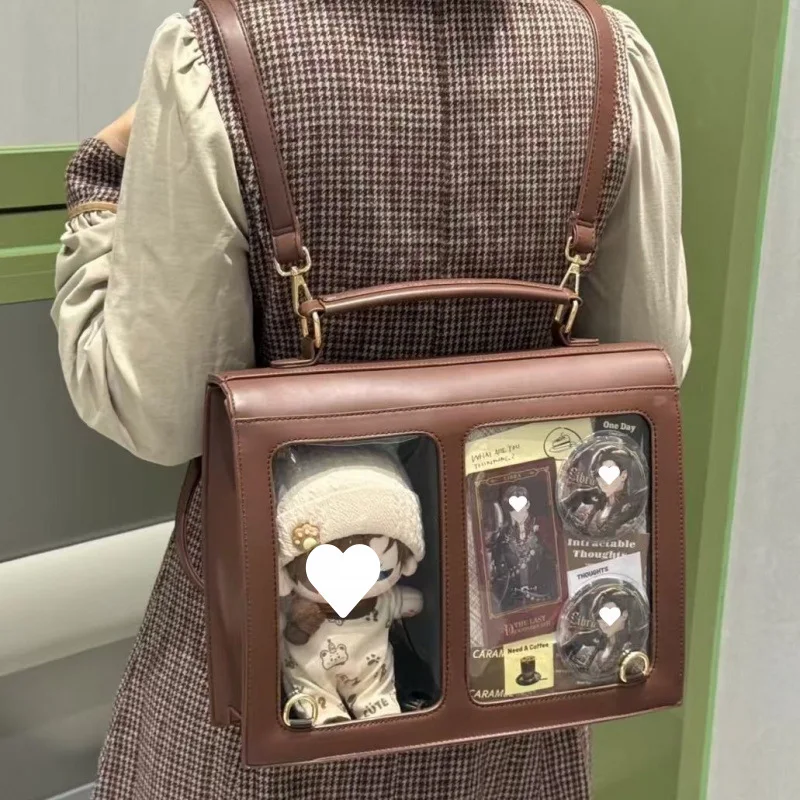 Large Capacity Bag Transparent Backpack Transparent Ita Bag Large Capacity Jk College Bag For Student Use Casual Outings