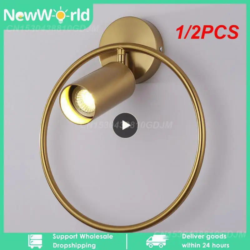 

1/2PCS Post Modern LED Luxury Wall Lamp 5W GU10 AC95-260V Ling Room Bedroom Bedside Wall Fixtures Lighting Indoor
