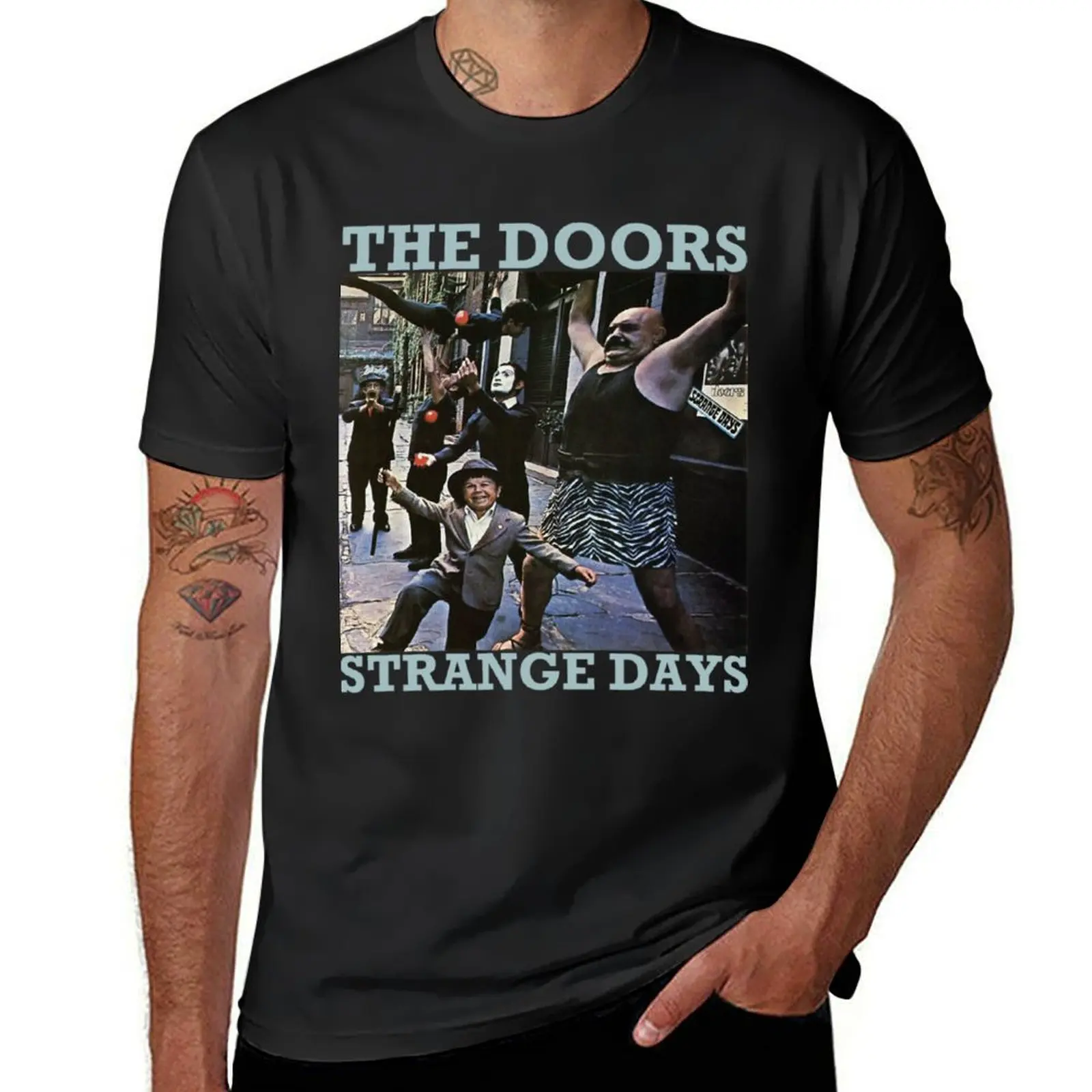 THE Dóórs Strange Days T-Shirt boys whites oversized anime clothes heavyweight t shirts for men