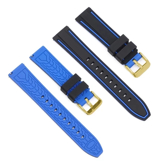 Deluxe Silicone Quick Release Watch Band - Durable Rubber Strap Replacement