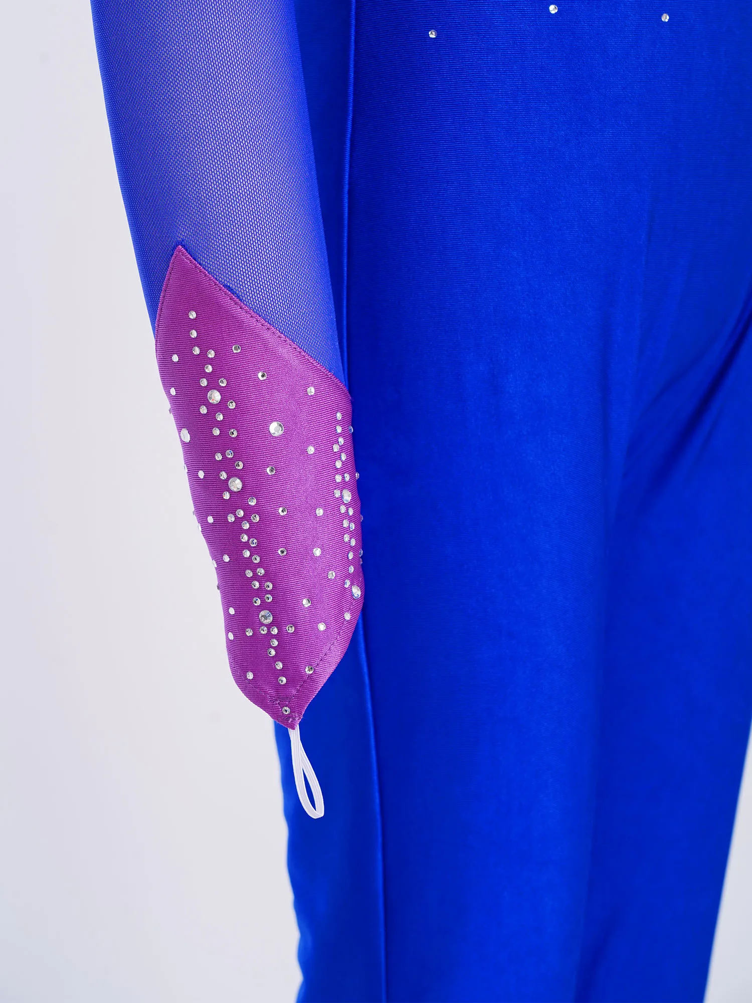 Kinder Mädchen Glänzende Strasssteine Gymnastik Overall Langarm Ballett Tanz Trikot für Eiskunstlauf Akrobatik Yoga Leistung – Detail 32
