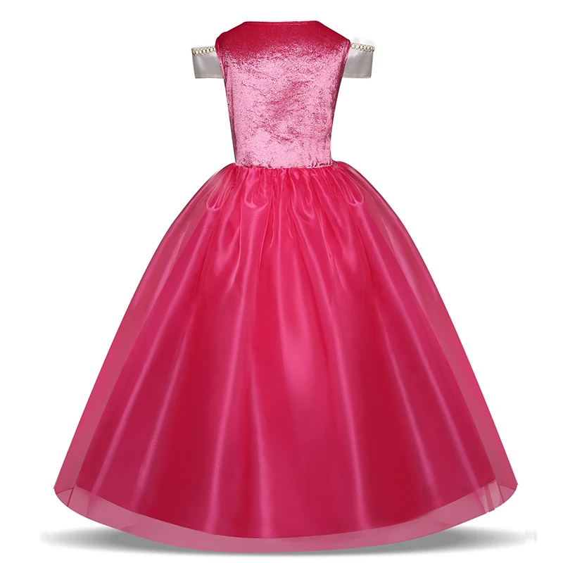 Girl Clothing Sleeping Cosplay Princess Carnival Halloween Costume Girl Party Dress Beauty Christmas 4 8 10 Years