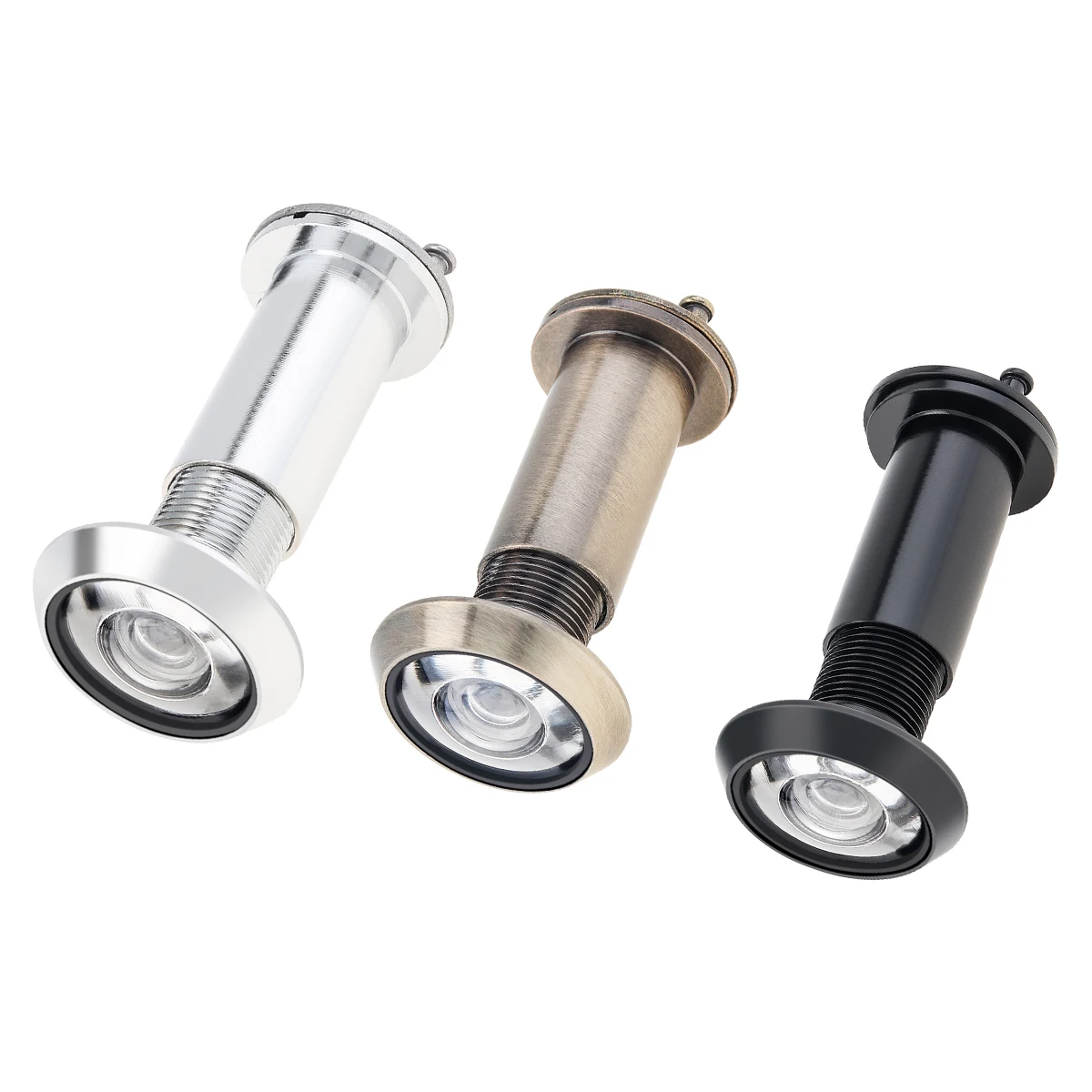 16mm Door Viewer Peepholes Solid Brass 200 Degree HD Optical Glass Lens Security Peek Peep Hole for 36-60mm Doors Thickness
