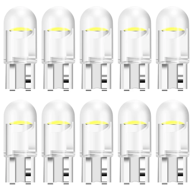 Car w5w t10 led Canbus Glass COB 6000k Reading Dome Lamp Marker