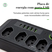 Outlet, Outlet Extender, Water Power Sockets, USB Socket, Line Filter, Extension Socket, Electric Extension, 10A 3