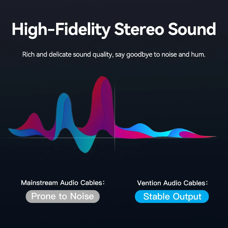 Vention 3.5 إلى 6.5 سماعة محول كابل الصوت لمشغل ال...