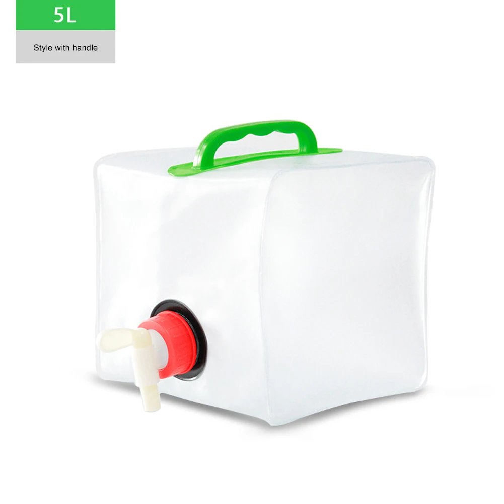 대용량 접이식 물주머니 휴대용 캠핑 물통 누수 없음 5L/10L/15L/20L 캠핑 요리 피크닉용
