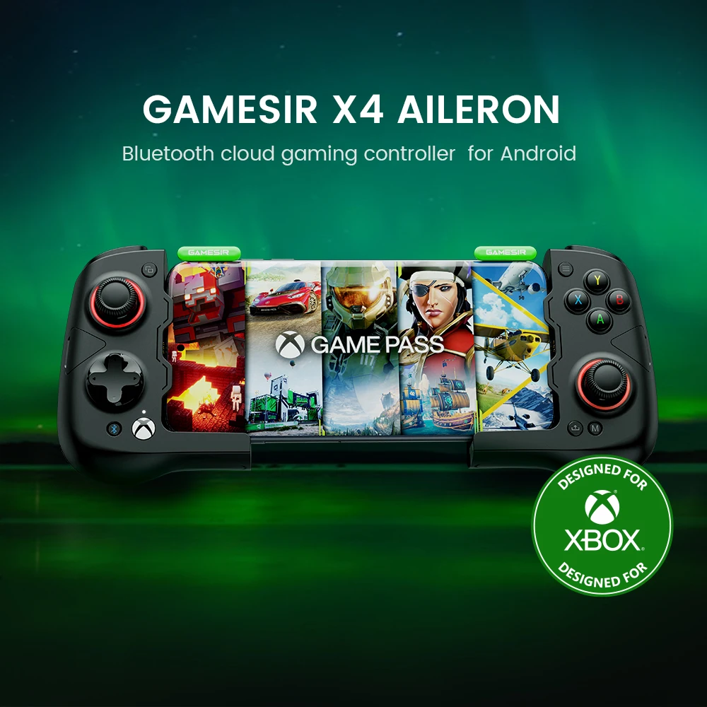 

GameSir X4 Aileron Bluetooth Xbox Controller Hall Effect Gamepad for Android Phone Cloud Gaming, Pocket Size joy con