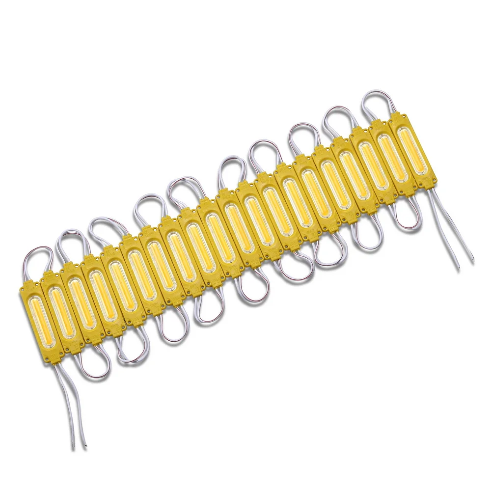 20pcs/lot Injection with Lens COB LED Module Waterproof LED Back Light Backlight for Sign Channel Letter DC12V 2W IP68