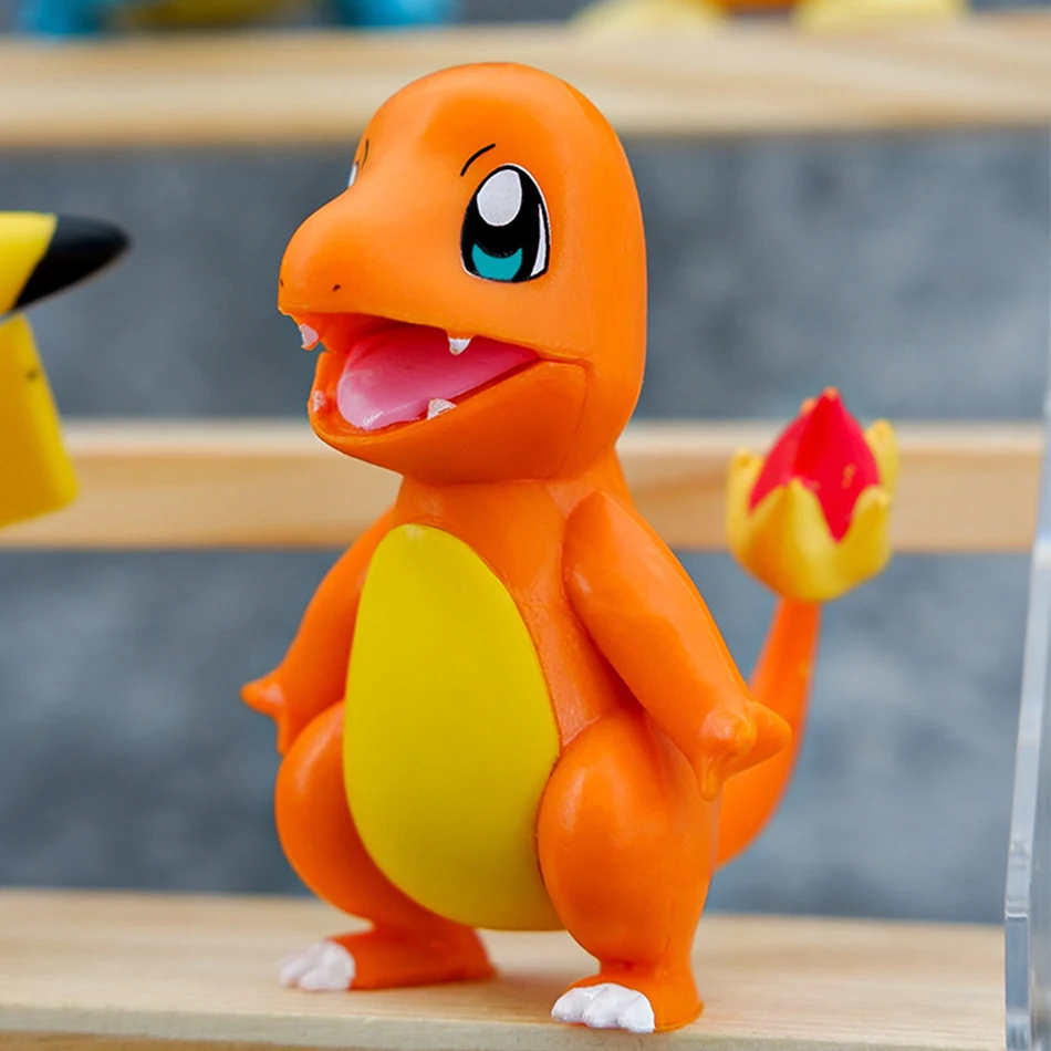Conjunto de brinquedos pokemon, boneco de anime pikachu eevee psicopato
