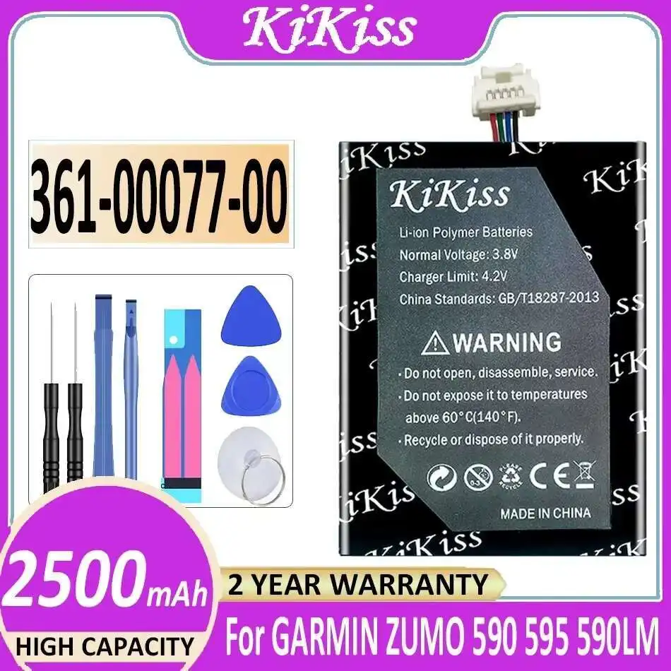 Акумулятор Gps 2500 мАг для Garmin 361-00077-00 361-00077-10 Zumo 590 595 590LM високої ємності