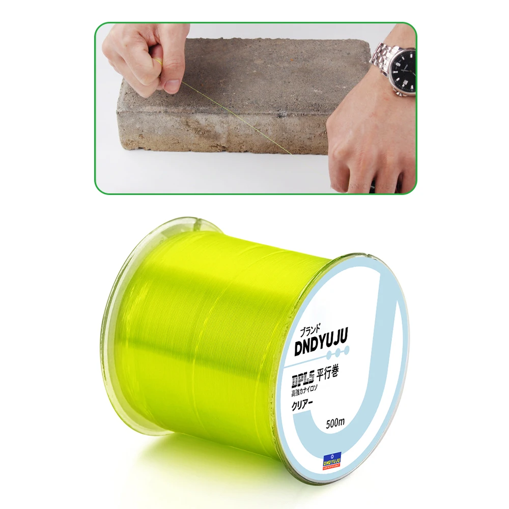 DNDYUJU 500M Nylon Fishing Line2LB-35LB 0.10mm-0.47mm Monofilament Line Japan Material Fishline For Carp Fishing