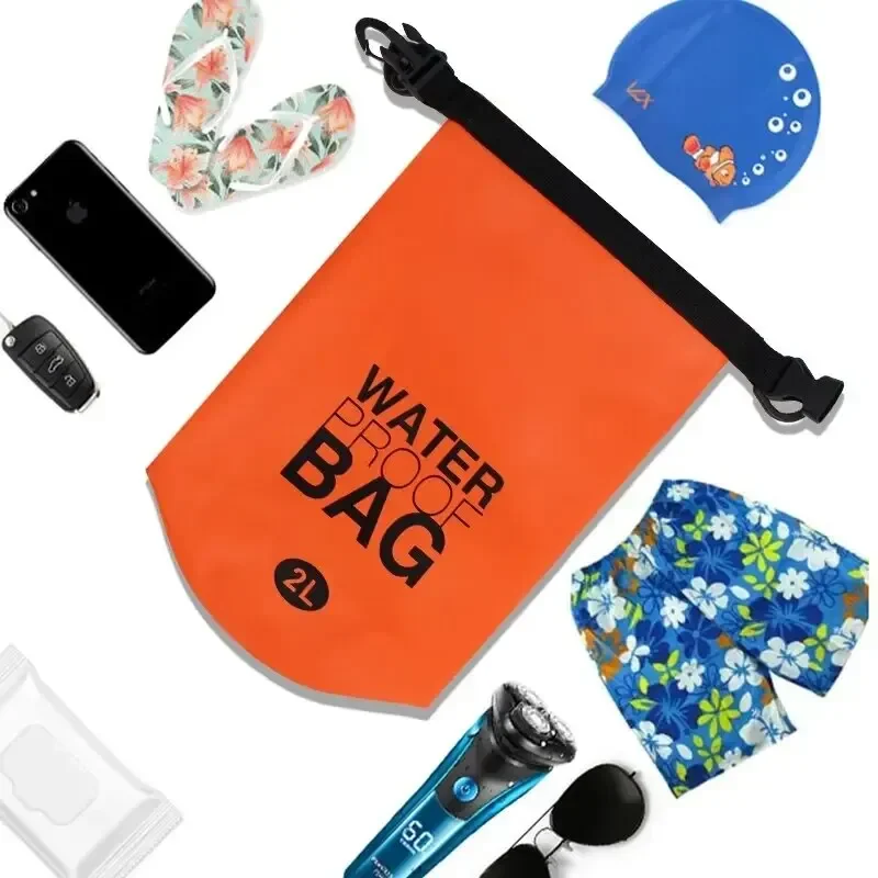 Waterproof Dry Bag 2 Liter Storage Swimming Kayak River Hiking Float Sailing Canoe Diving Compression Backpack