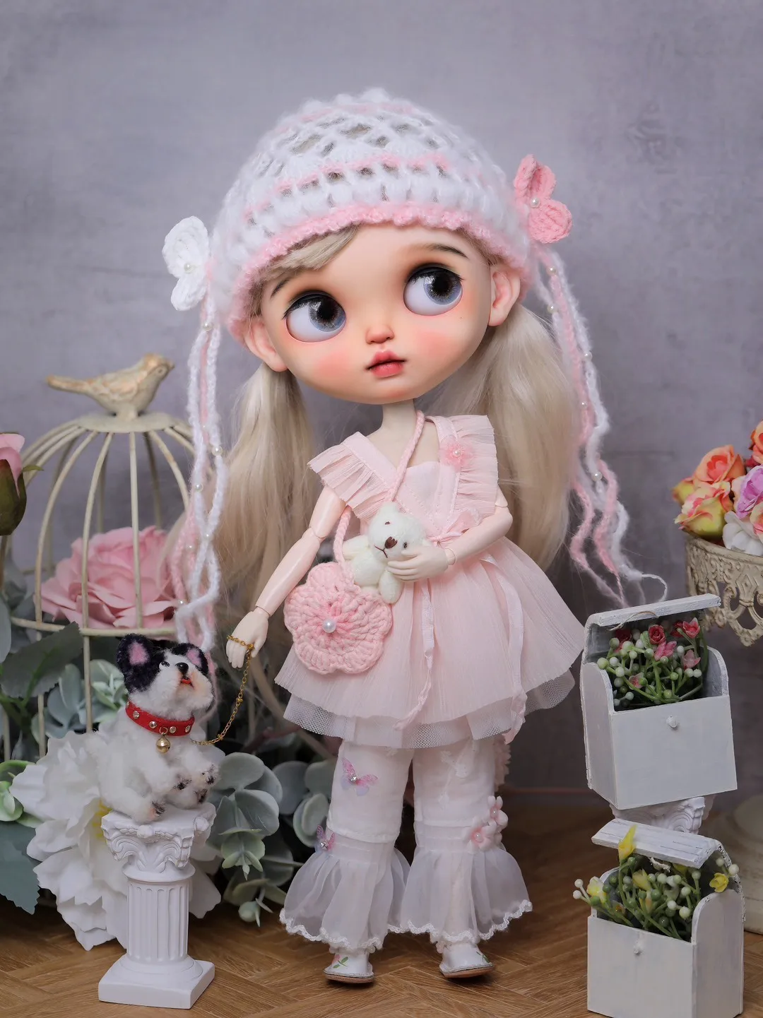 Фото Кукла Dula Одежда Платье Розовая газовая юбка Blythe Qbaby ob24 ob22 Azone Licca ICY jerfish Bjd кукла №2