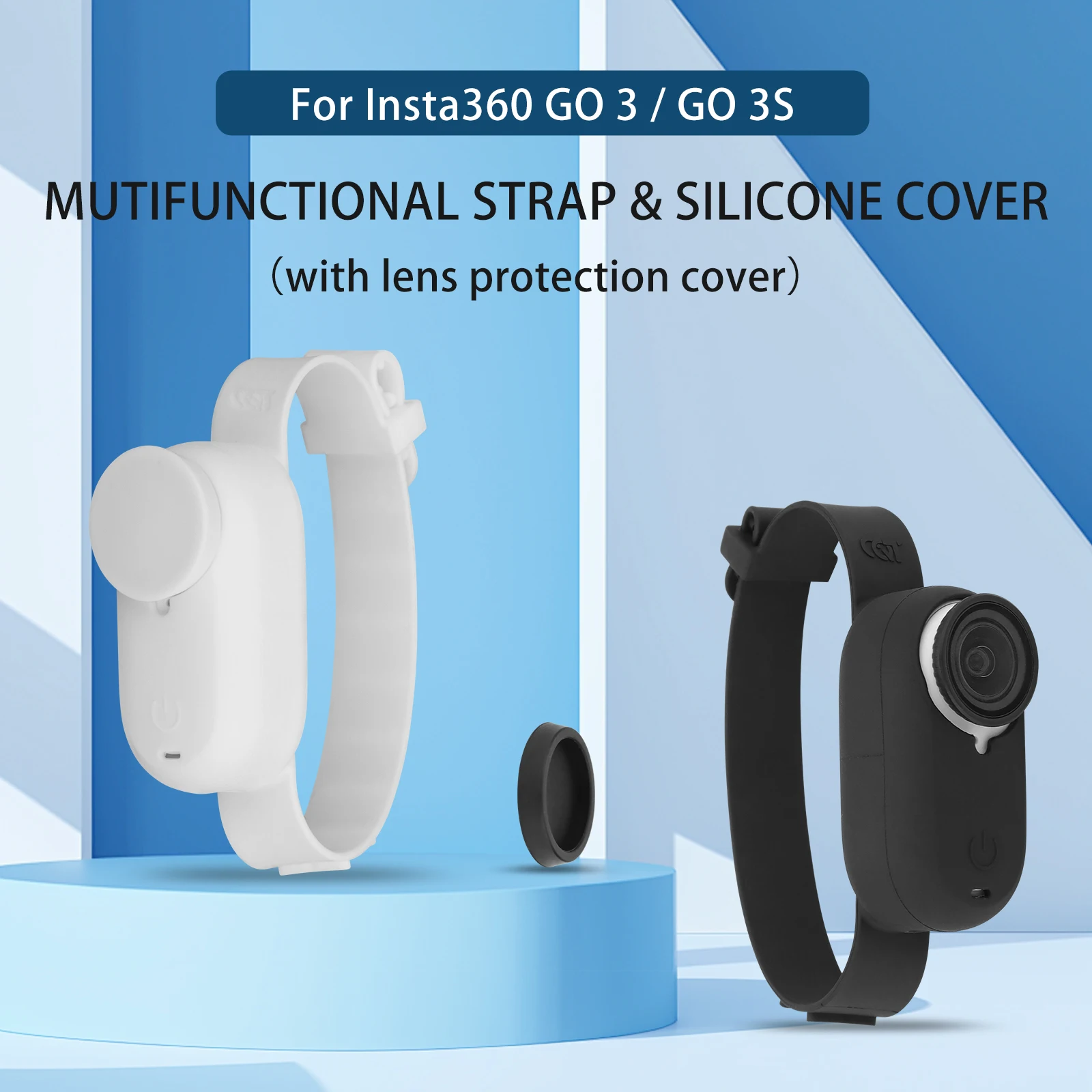 Hand Wrist Band Strap For Insta360 GO3S/GO3 Sports Camera Mount Adjustable Wristband For Insta360 Go3/GO3S Camera Accessories
