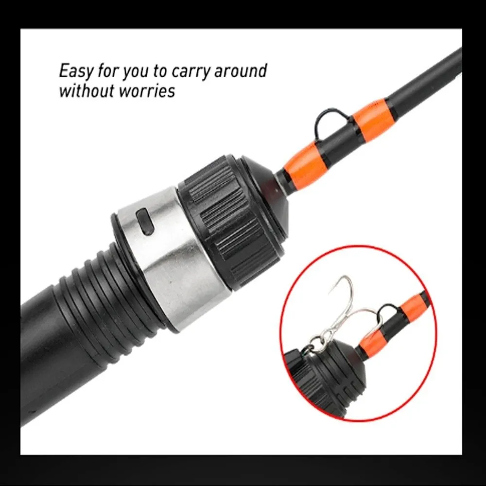 2 Section Winter Ice Fishing Rod 52cm Length Ultralight Design Spinning Rod Spinning Type Ice Fishing Tackle Winter Fishing